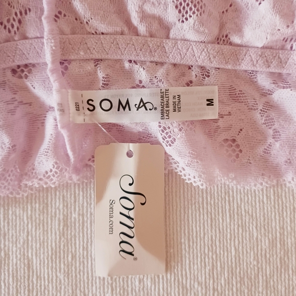 SOMA Embraceable Signature Lace Bralette, size M - Picture 9 of 10